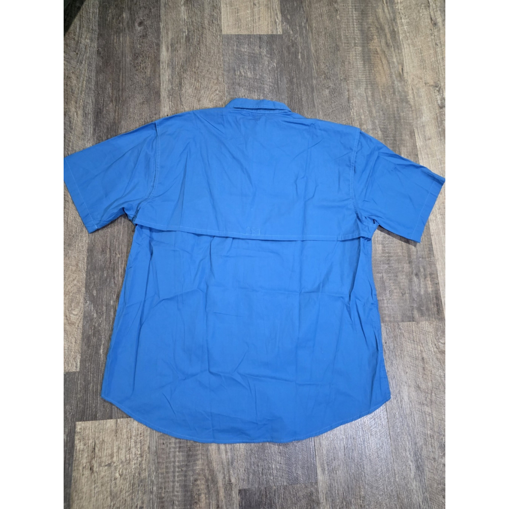Mens Fishing Shirt Sz XL Berkley Blue Polyester Button Down Vented NWT - Picture 6 of 7